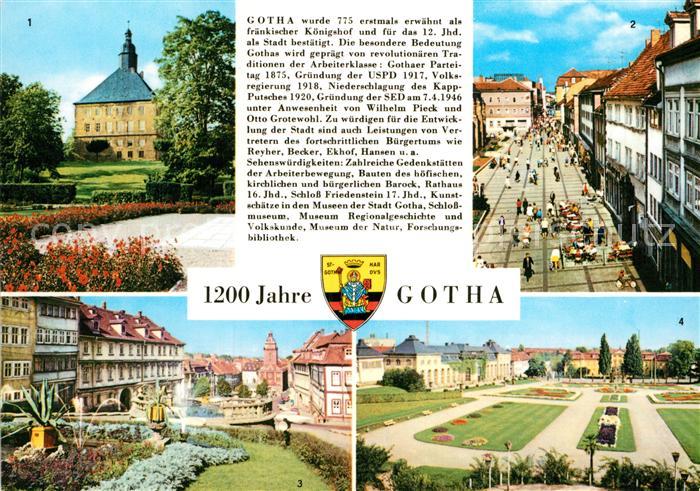 Gotha Thueringen Schloss Friedenstein Neumarkt Erfurter Str Wasserkunst Rathaus
