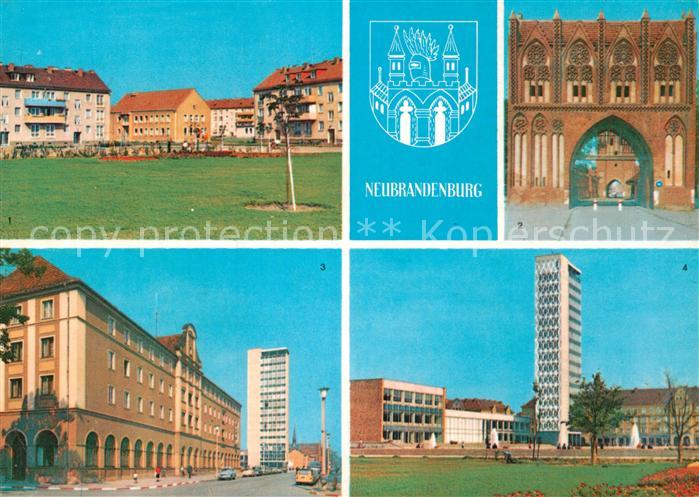 Neubrandenburg Neubauten Suedstadt Stargarder Tor Hotel Zu den vier Toren Hochha