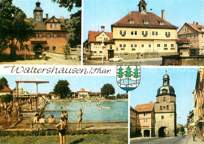 Waltershausen Gotha Schloss Tenneberg Rathaus Markt Schwimmbad Nikolaustor