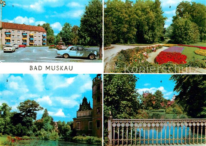 Bad Muskau Oberlausitz Platz des Friedens Park Moorbad Schlossruine