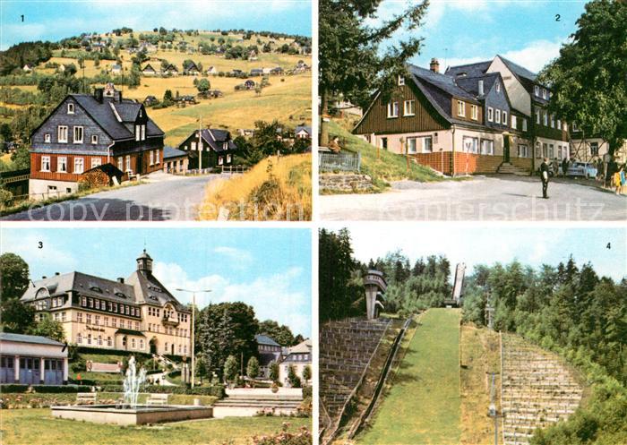 Klingenthal Vogtland Aschbergblick Aschbergschaenke Rathaus Gr Aschbergschanze