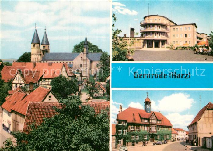Gernrode Harz Am Spittelsplatz FDGB Erholungsheim Fritz Heckert Rathaus