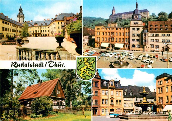 Rudolstadt Schloss Heidecksburg Marktplatz Volkskundemusem Thueringer Bauernhaeu