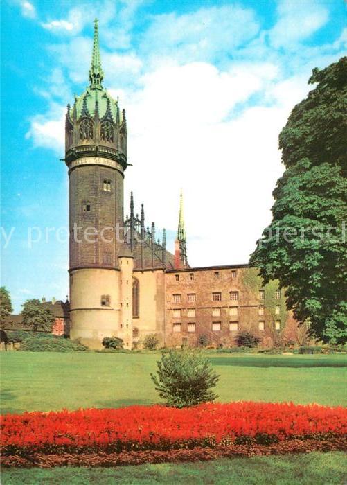 Wittenberg Lutherstadt Schloss mit Schlosskirche