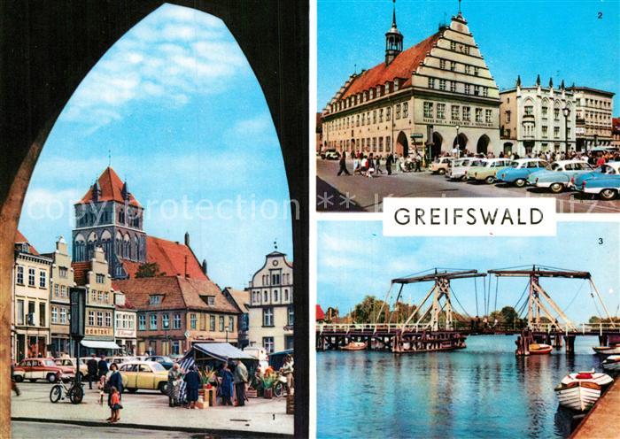 Greifswald PdF Rathaus Wiecker Bruecke