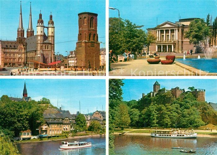 Halle Saale Markt Theater des Friedens Kroellwitz Burg Giebichenstein