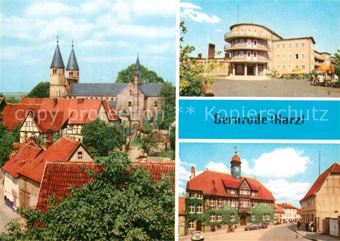 Gernrode Harz Am Spittelplatz FDGB Erholungsheim Fritz Heckert Rathaus