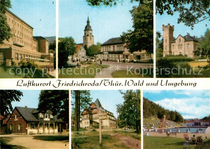 Friedrichroda FDGB Erholungsheim Walter Ulbricht Kurpark Schloss Reinhardsbrunn