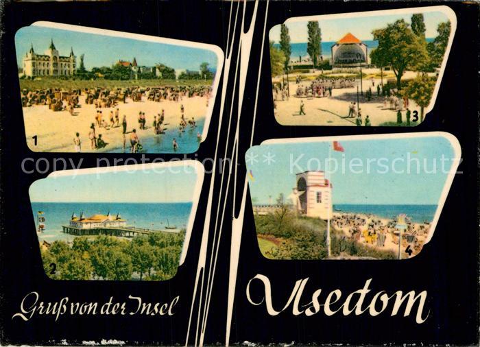 Usedom mit Zinnowitz Seebaeder Ahlbeck Heringsdorf und Bansin