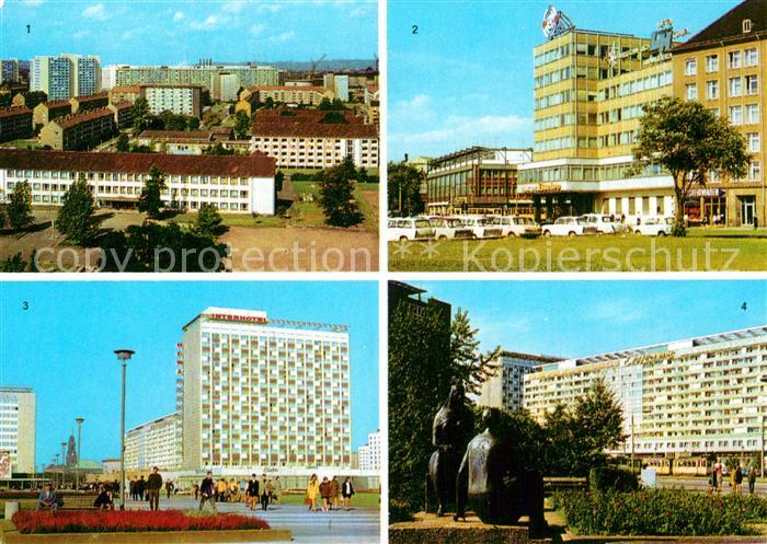 DRESDEN Elbe Hochhaus Parkstrasse Am Postplatz Interhotel Newa Leningrader Stras