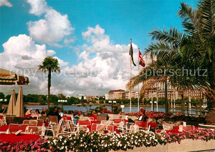 Hamburg Alsterpavillon mit Ballin Damm