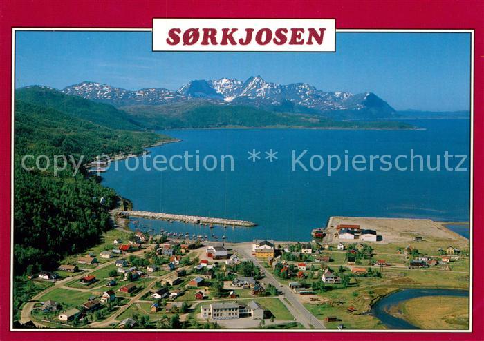 Norwegen Norge Sorkjosen Fliegeraufnahme