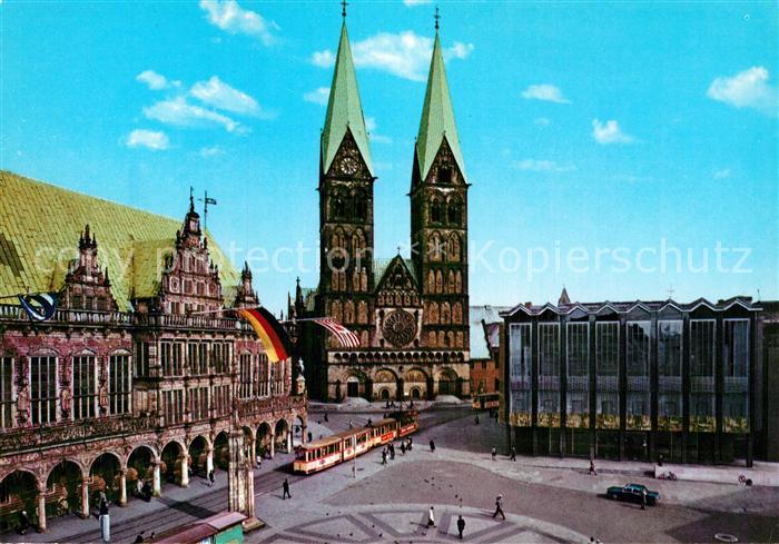 BREMEN  CITY Rathaus Dom Haus der Buergerschaft