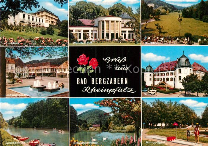 Bad Bergzabern Kurklinik Wandelhalle Kurpark Ludwigsplatz Schloss Minigolfplatz