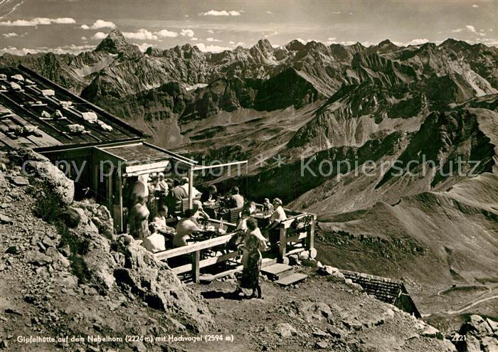 Nebelhorn Gipfelhuette Hochvogel