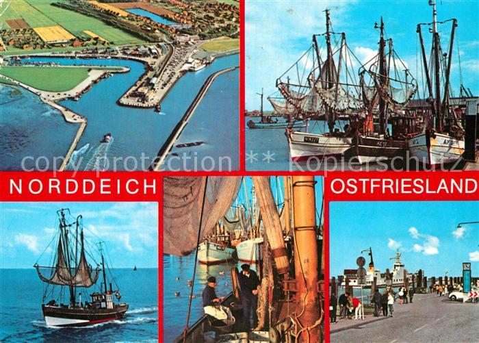 Norddeich Ostfriesland Fliegeraufnahme Hafen