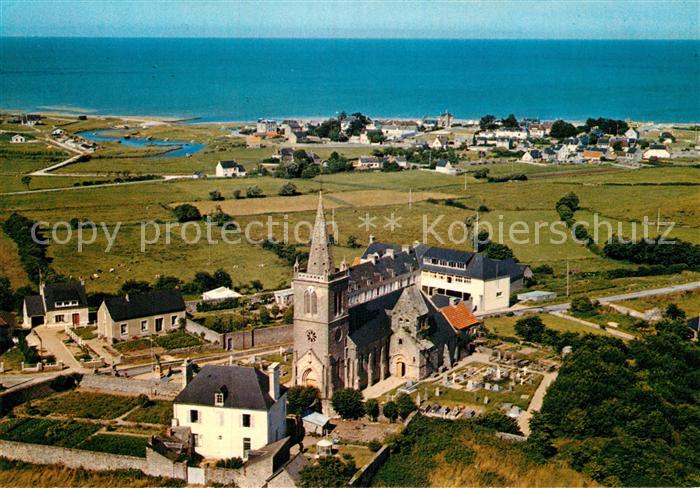 Quineville Kirche Fliegeraufnahme