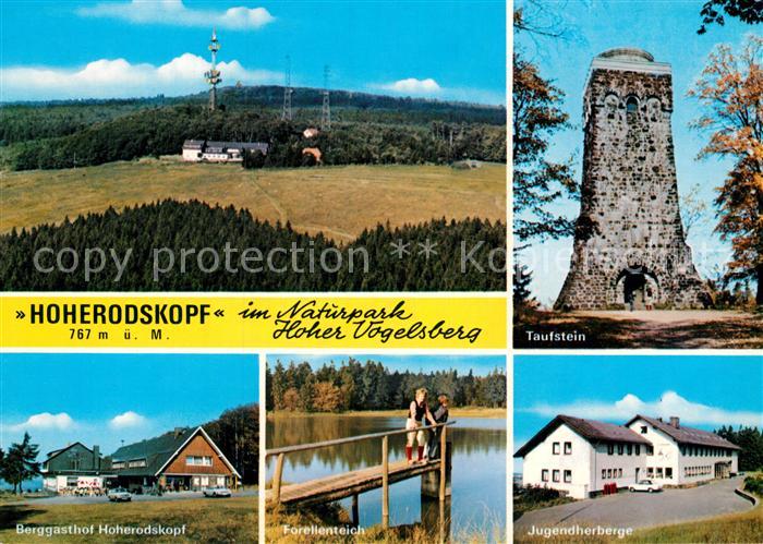 Hoherodskopf Taufstein Berggasthof Forellenteich Jugendherberge