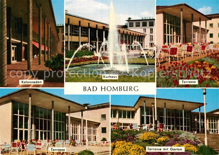 Bad Homburg Kollonaden Kurhaus Terrasse Garten