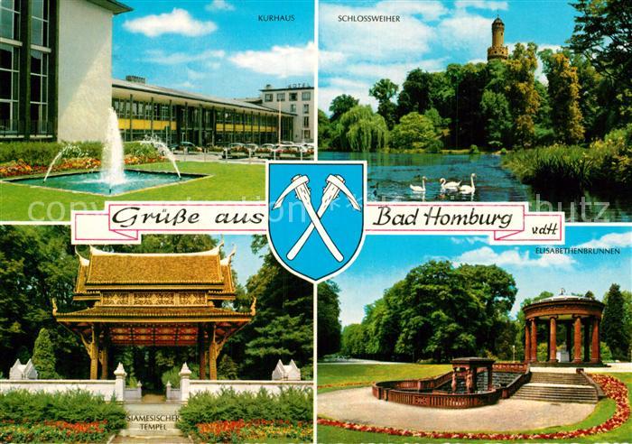 Bad Homburg Kurhaus Schlossweiher Siamesischer Tempel Elisathenbrunnen