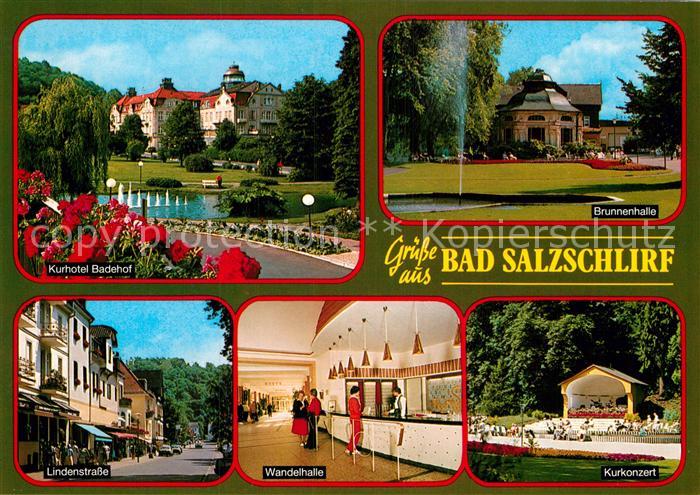 Bad Salzschlirf Kurhotel Badehof Brunnenhalle Lindenstrasse Wandelhalle Kurkonze