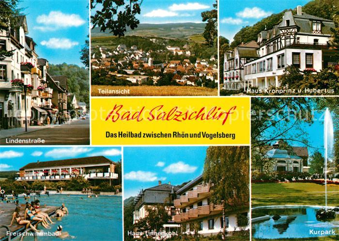 Bad Salzschlirf Lindenstrasse Haus Kronprinz Hubertus Freischwimmbad Kurpark