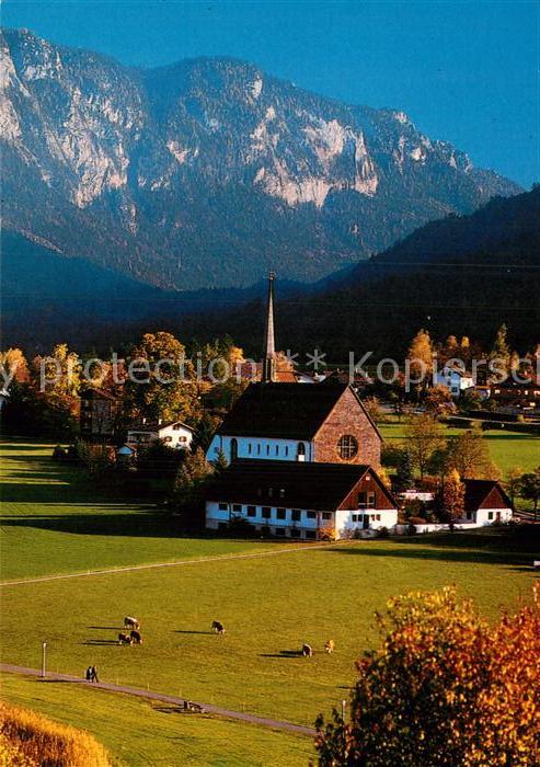 Bayerisch Gmain Pfarrkirche Sankt Nikolaus von der Fluee Untersberg