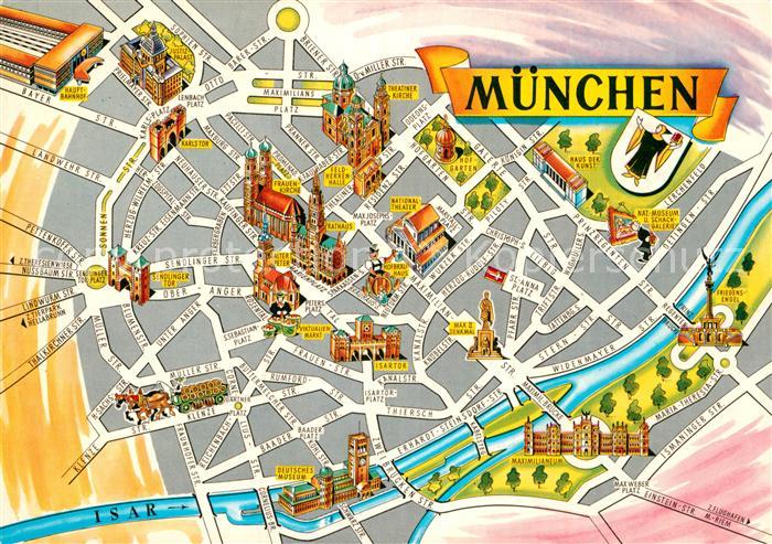 Muenchen Strassenpanoramakarte