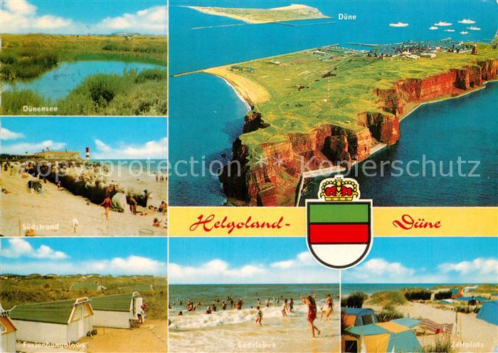 Helgoland Duenensee Suedstrand Ferienbungalow Zeltplatz