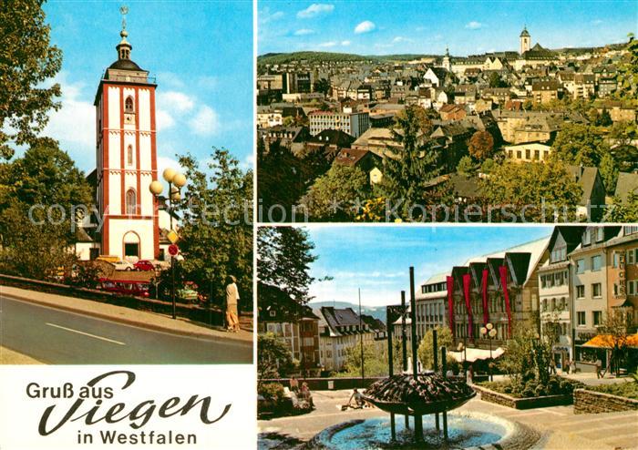 Siegen Westfalen Nikolaikirche Kroenchen Marktplatz Brunnen
