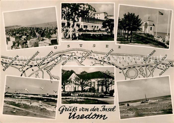 Usedom Strand Uferpromenade Panorama