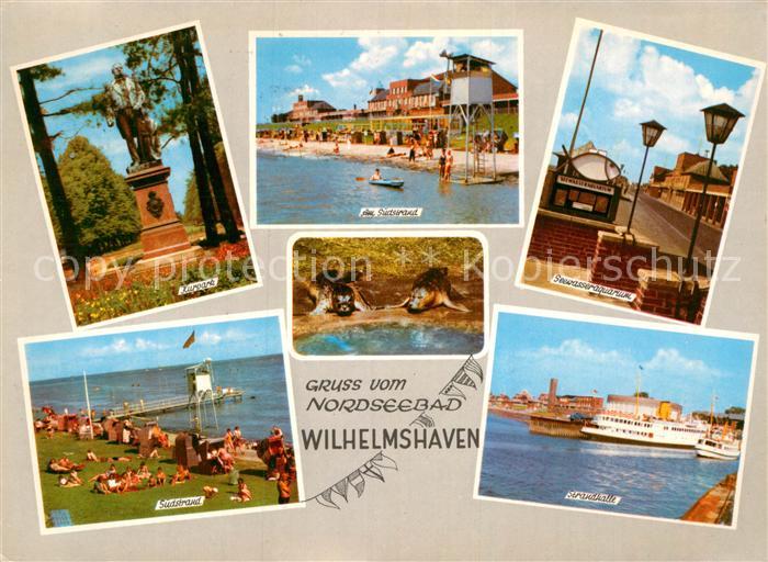 Wilhelmshaven Kurpark Suedstrand Seewasseraquarium Strandhalle