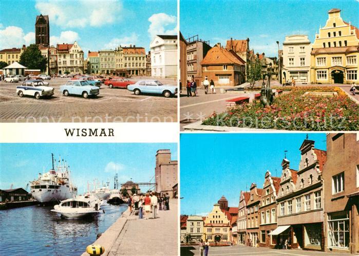 Wismar Mecklenburg Markt Kraemerstrasse Hafen