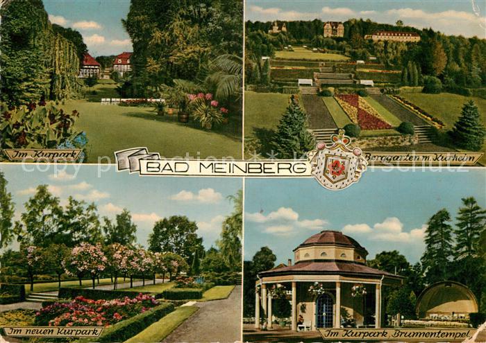 Bad Meinberg Kurpark Kurheim Berggarten Brunnentempel