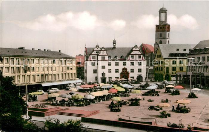 Darmstadt Marktplatz Rathaus Stadtkirche