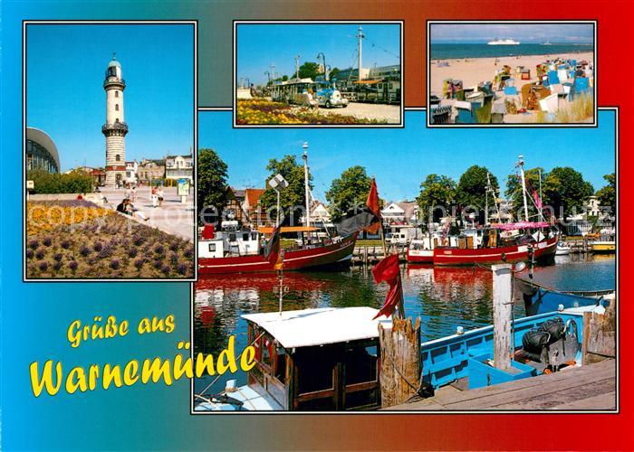 Warnemuende Ostseebad Leuchtturm Hafen Kanal Strand