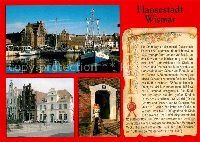 Wismar Mecklenburg Hafen Rathaus