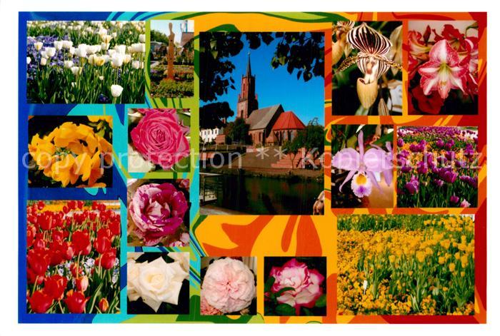 Rathenow Kirche Blumen