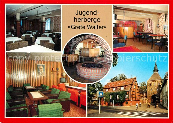 Stralsund Mecklenburg Vorpommern Jugendherberge Grete Walter Speiseraum Diskokel