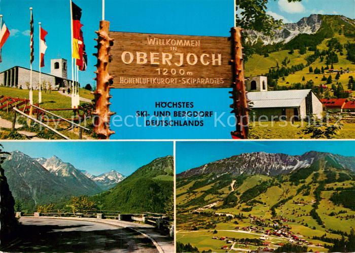 Oberjoch Kirche Panorama Passstrasse