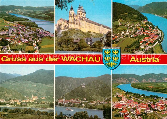 Wachau Oesterreich Schloss Melk Aggsbach Duernstein Weissenkirchen