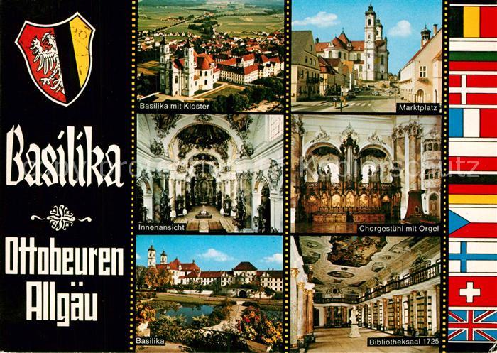 Ottobeuren Basilika Chorgestuehl Orgel Bibliothek Innenansicht