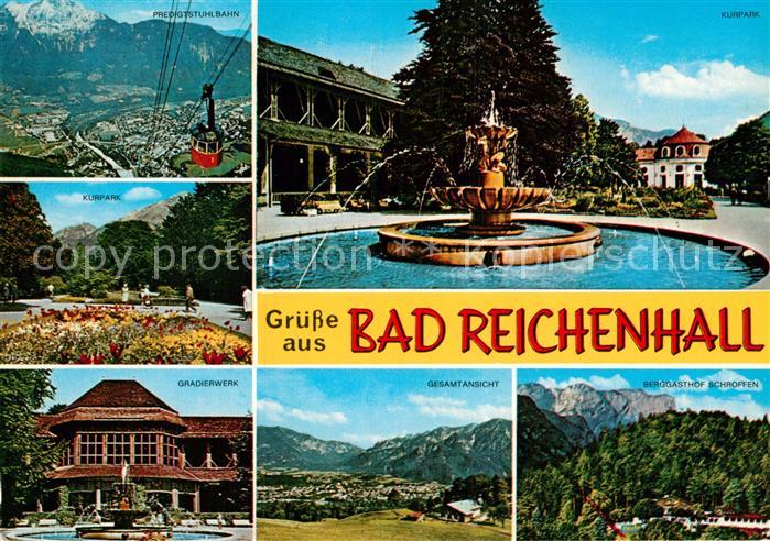 Bad Reichenhall Kurpark Predigstuhlbahn Gradierwerk Gesamtansicht