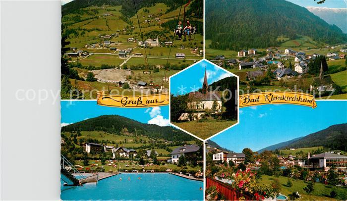 Bad Kleinkirchheim Kaernten Seilbahn Fliegeraufnahme Schwimmbad Park