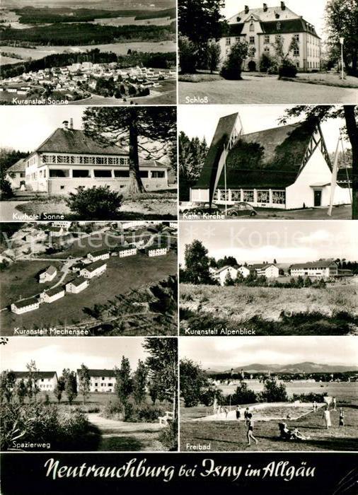 Neutrauchburg Panorama Kurhotel Sonne Melchensee Katholische Kirche Schloss