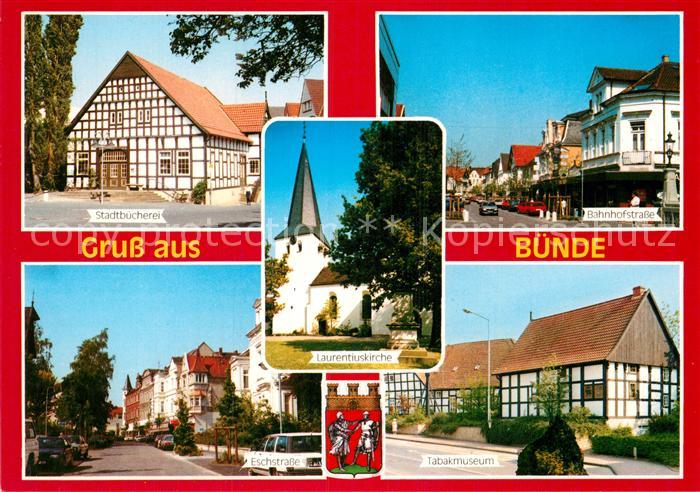 Buende Westfalen Bahnhofstrasse  Stadtbuecherei Tabackmuseum