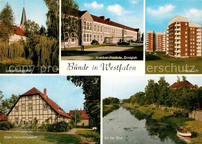 Buende Westfalen Horsa Strasse An der Else Kreis Heimatmuseum Laurentiuskirche