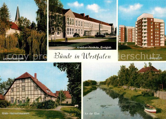 Buende Westfalen Horsa Strasse Kreisberufsschule Ennigloh Laurntiuskirche