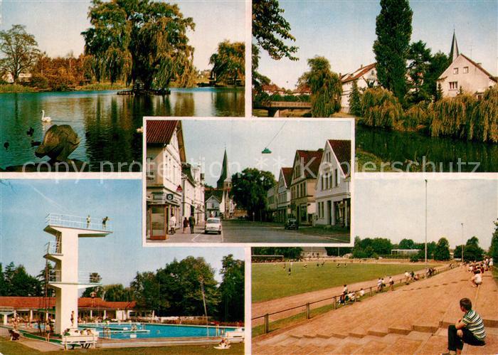Buende Westfalen Schwanenteich Elsebruecke Bahnhofstrasse Stadion Freibad Ennigl