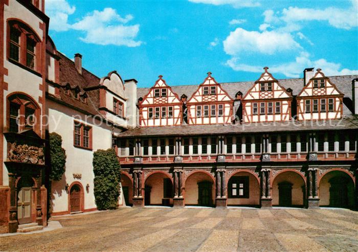 Weilburg Renaissance Arkaden im Schlosshof